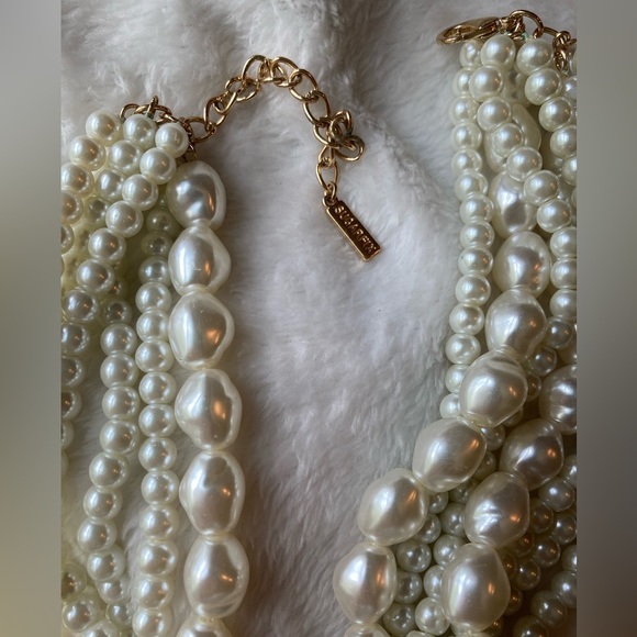 Sugarfix Multi Strands Faux Pearls Necklace - Picture 3 of 6